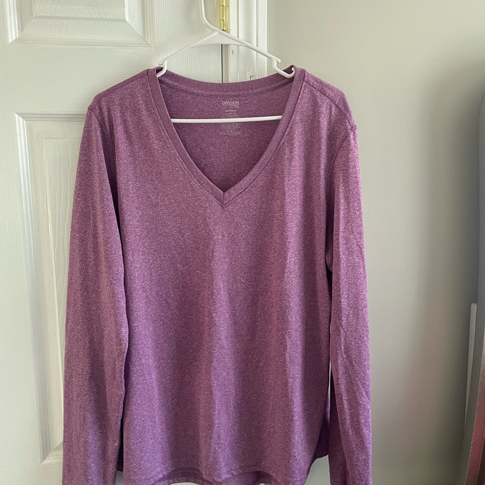 Danskin Heathered Purple Top